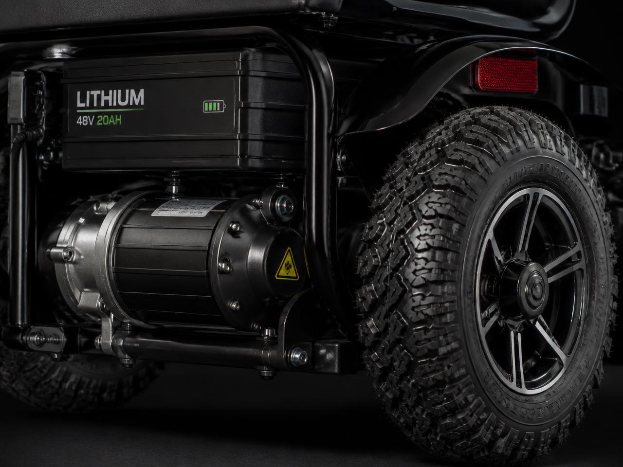 Motor and lithium battery of the mobility scooter